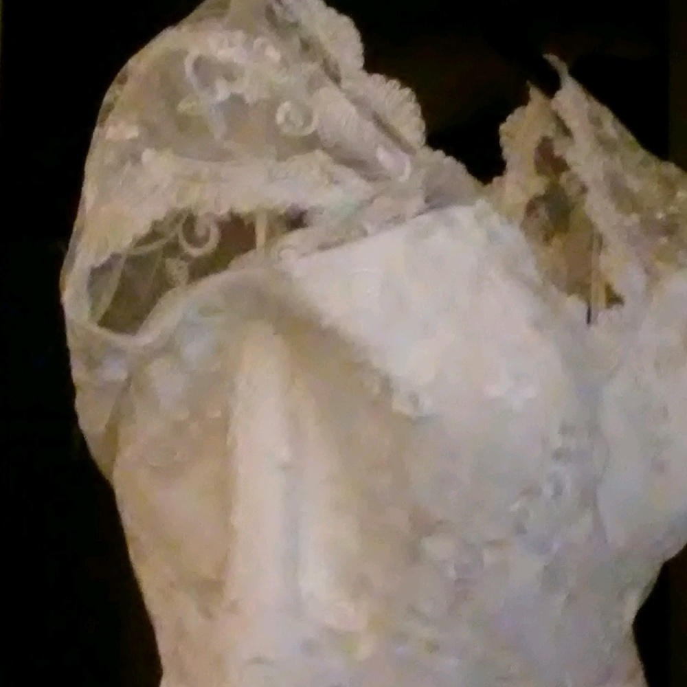 white gown